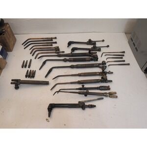 Huge Vtg Lot Of Welding Torches/ Torch Equipment Purox Victor Craftsman Harris